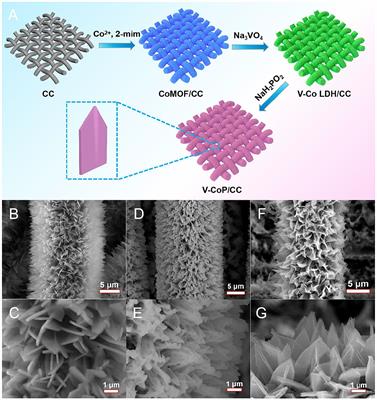 V-Doped CoP Nanosheet Arrays as Highly Efficient Electrocatalysts for Hydrogen Evolution Reaction in Both Acidic and Alkaline Solutions